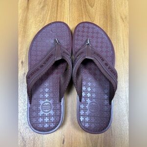 Rhea Men's Casual Wine color Flip-Flops Vepo Sandals Burgundy Size 8